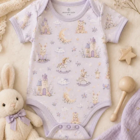 Moonlit Toy Town Design – Seamless Night Nursery Pattern & Motif Collection for Baby Textiles, Wallpaper, Invitations & Packaging